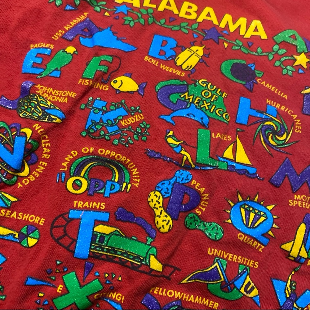 Vintage Alabama Graphic T-Shirt Kids Size: S